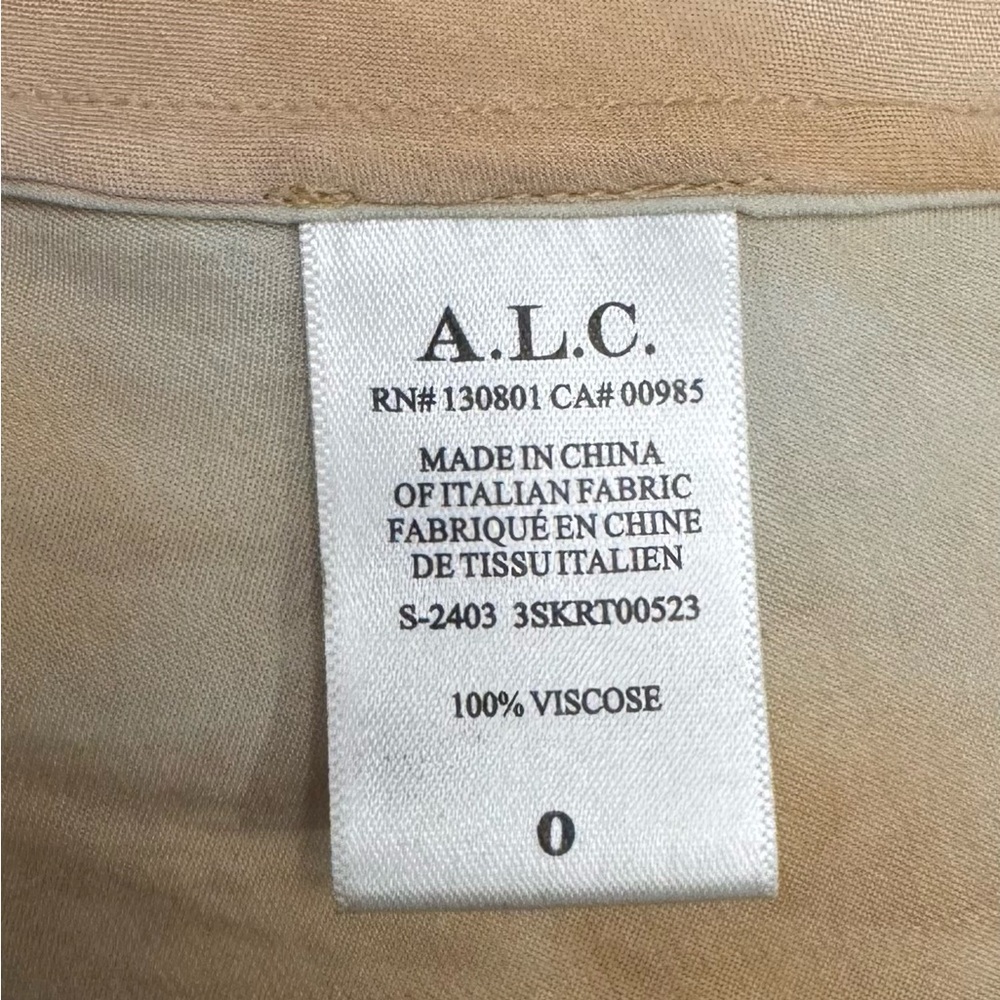 A.L.C. Orange and Cream Maxi Skirt - Picture 6 of 6